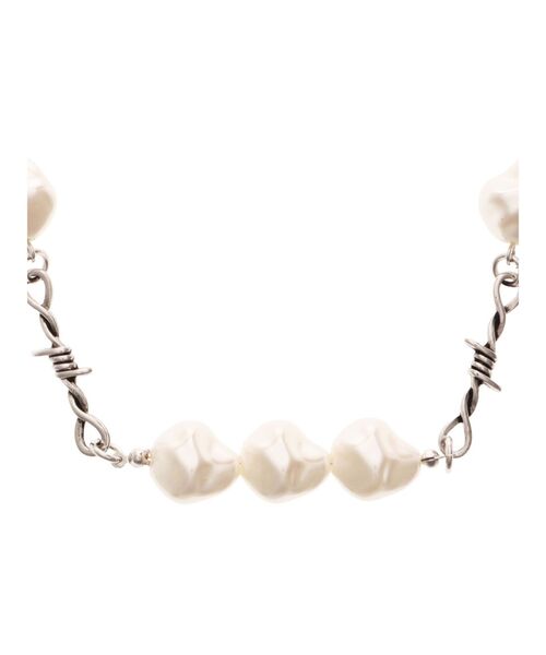 jouetie（ジュエティ）の「ワイヤーライクパールネックレス（ネックレス・レディース・シルバー・FREE）」の3枚目の写真