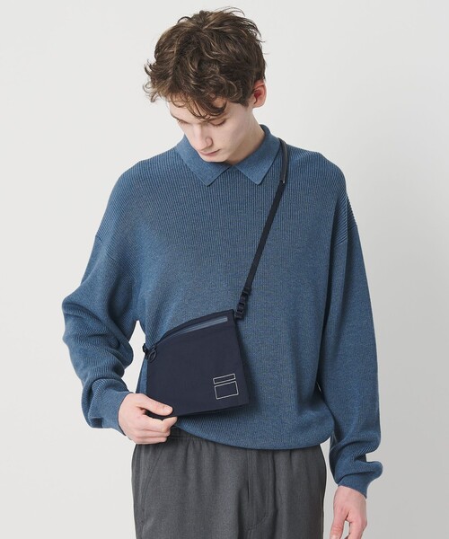 BEAUTY&YOUTH UNITED ARROWS（ビューティーアンドユースユナイテッドアローズ）の「＜BLANKOF＞サコッシュ バッグ 10（ショルダーバッグ・メンズ・ネイビー・FREE）」の2枚目の写真