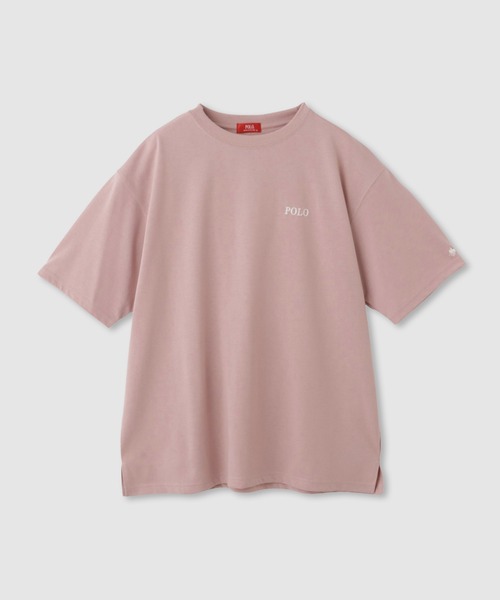Mac-House(マックハウス)の「【ユニセックス】POLO BCS バックプリント オーバーサイズTシャツ(Tシャツ/カットソー・レディース・ホワイト/ピンク/スミクロ・M/L)」の4枚目の写真