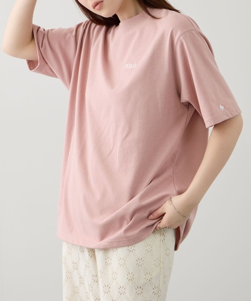 Mac-House(マックハウス)の「【ユニセックス】POLO BCS バックプリント オーバーサイズTシャツ(Tシャツ/カットソー・レディース・ホワイト/ピンク/スミクロ・M/L)」の12枚目の写真