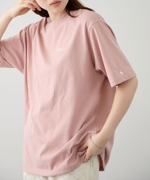 Mac-House(マックハウス)の「【ユニセックス】POLO BCS バックプリント オーバーサイズTシャツ(Tシャツ/カットソー・レディース・ホワイト/ピンク/スミクロ・M/L)」の13枚目の写真