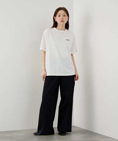 Mac-House(マックハウス)の「【ユニセックス】POLO BCS バックプリント オーバーサイズTシャツ(Tシャツ/カットソー・レディース・ホワイト/ピンク/スミクロ・M/L)」の19枚目の写真