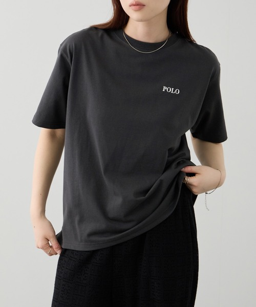 Mac-House(マックハウス)の「【ユニセックス】POLO BCS バックプリント オーバーサイズTシャツ(Tシャツ/カットソー・レディース・ホワイト/ピンク/スミクロ・M/L)」の21枚目の写真