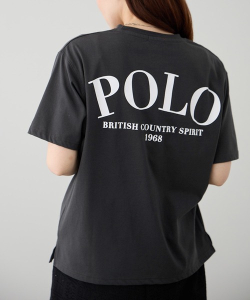 Mac-House(マックハウス)の「【ユニセックス】POLO BCS バックプリント オーバーサイズTシャツ(Tシャツ/カットソー・レディース・ホワイト/ピンク/スミクロ・M/L)」の22枚目の写真