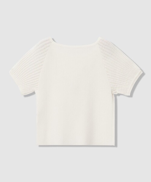 ANAYI（アナイ）の「プチフリルスリーブ プルオーバー（ニット/セーター・レディース・オフホワイト/ブラウン/ピンク・38/36）」の11枚目の写真