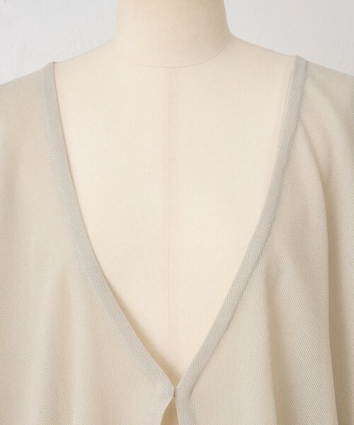 BEARDSLEY（ビアズリー）の「シアーギャザードルマンハオリ（ベスト・レディース・ベージュ/ブラック・FREE）」の15枚目の写真