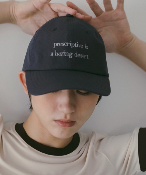 anuke(アンヌーク)の「Drawstring Logo Cap(キャップ・レディース・ネイビー/ブラック・FREE)」の1枚目の写真