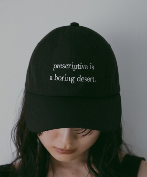 anuke(アンヌーク)の「Drawstring Logo Cap(キャップ・レディース・ネイビー/ブラック・FREE)」の2枚目の写真