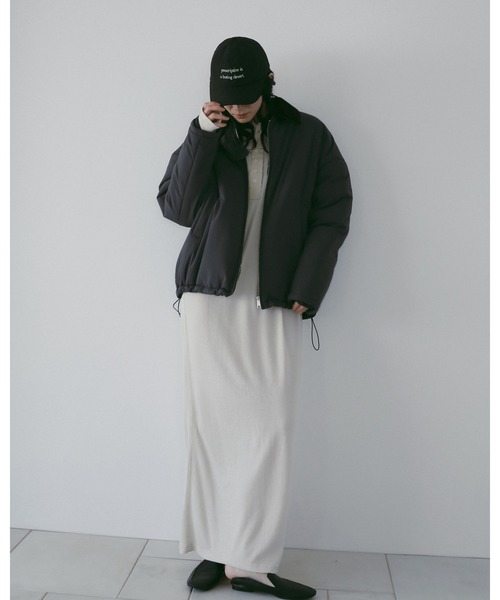 anuke(アンヌーク)の「Drawstring Logo Cap(キャップ・レディース・ネイビー/ブラック・FREE)」の6枚目の写真