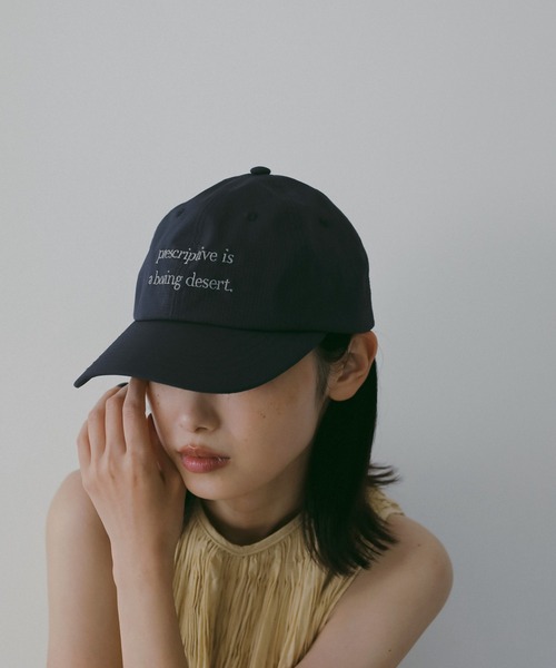 anuke(アンヌーク)の「Drawstring Logo Cap(キャップ・レディース・ネイビー/ブラック・FREE)」の16枚目の写真