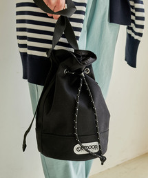CROSS FUNCTION（クロスファンクション）の「OUTDOOR Two Tone Collar Drawstring Bag ツートーンカラードロストショルダーバッグ【CROSS FUNCTION/クロスファンクション】（ショルダーバッグ）」