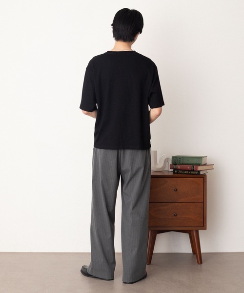 LUCY(ルーシー)の「LUCY/【26年春夏新作】リングドットヘンリーネックリブT(Tシャツ/カットソー・メンズ・ブラック/ブラウン/ブラック系1・LARGE/MEDIUM)」の15枚目の写真