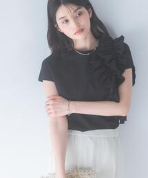 今季ROSSO☆トップス♡ dazzlin（ダズリン） ニット セーター フロントツイストリボン5分袖