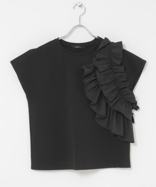 URBAN RESEARCH ROSSO WOMEN(アーバンリサーチ ロッソ)の「フリルドッキングTEEブラウス(Tシャツ/カットソー・レディース・オフホワイト/グレー/ブラック・FREE)」の19枚目の写真