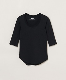 three dots（スリードッツ）の「シャイニー リブジェシカ（Tシャツ/カットソー）」