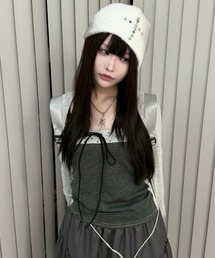 【nmtc+】bolero tight dot tops / 【エヌエムティーシープラス】ボレロタイトドット長袖Tシャツ <着用動画あり>
