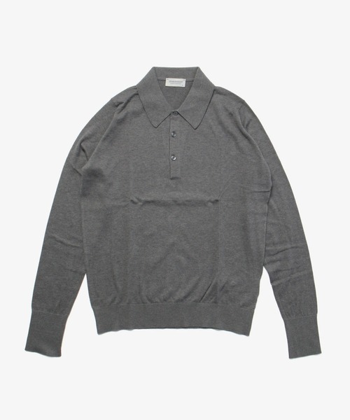 JOHN SMEDLEY(ジョンスメドレー)の「JOHN SMEDLEY FINCHLEY ジョンスメドレー ポロシャツ(ポロシャツ・メンズ・ブラック/チャコール/ネイビー・FREE/MEDIUM/LARGE)」の3枚目の写真
