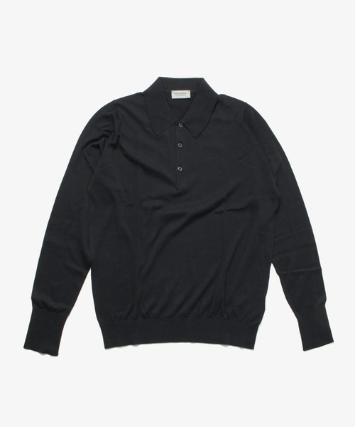 JOHN SMEDLEY(ジョンスメドレー)の「JOHN SMEDLEY FINCHLEY ジョンスメドレー ポロシャツ(ポロシャツ・メンズ・ブラック/チャコール/ネイビー・FREE/MEDIUM/LARGE)」の2枚目の写真