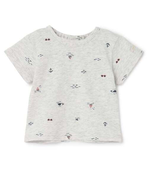 petit main（プティマイン）の「【プティプラ/ベビーサイズ】半袖Tシャツ（その他ベビーウェア・キッズ・クリーム/オフホワイト/ホワイト系その他・80ｃｍ/70cm）」の2枚目の写真