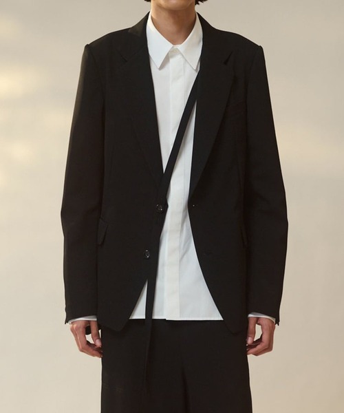 UJOH HOMME/ウジョーオム】2BS Trim Belt JKT（テーラードジャケット