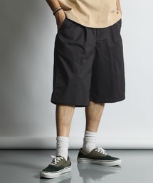 C/N STRETCH ONE TUCK BAGGY SHORTS:バギータックショーツ / ワイドショーツ / ドライタッチ / 膝下丈