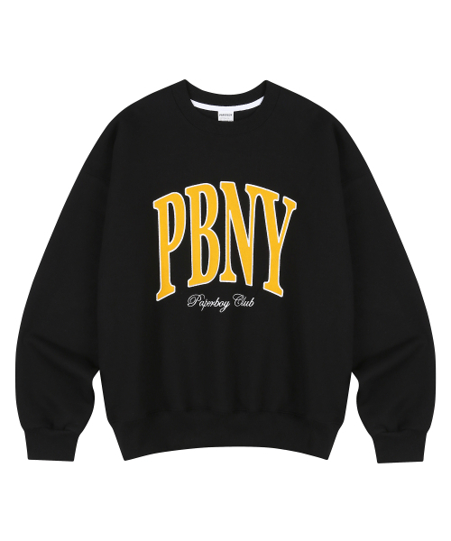 PAPERBOY(ペーパーボーイ)の「PBNY スウェットシャツ-ブラック(スウェット・レディース・その他・MEDIUM/LARGE/X-LARGE)」の1枚目の写真