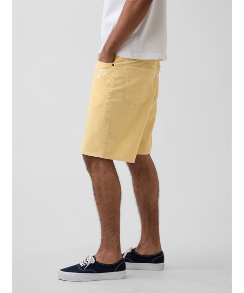 GAP(ギャップ)の「9インチ リラックスフィット コーデュロイ ショートパンツ(その他パンツ・メンズ・ブルー/ブラウン/イエロー・34W/32W/36W/30W/28W)」の14枚目の写真