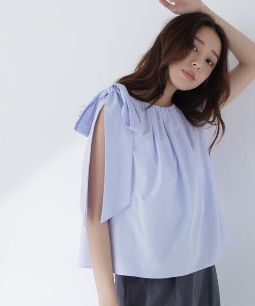 NATURAL BEAUTY BASIC(ナチュラルビューティーベーシック)の「【sweet掲載】【ちょうど、いい服】ときめきリボンブラウス(シャツ/ブラウス・レディース・オフホワイト/ブラック/レッド/ブルー・MEDIUM/SMALL)」の13枚目の写真