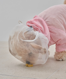 DOGI（ドッグアイ）の「子犬フェイスカバー ダニ防止 散歩ネット（その他ペットグッズ）」