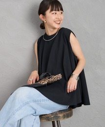 [ORCIVAL/オーシバル] ノースリーブデザイン Tシャツ