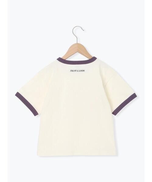 Samansa Mos2 Lagom(サマンサモスモスラーゴム)の「【FRUIT OF THE LOOM】PEANUTS プリントリンガーT(Tシャツ/カットソー・キッズ・オフホワイト/サックスブルー・130/95/120/110/100)」の8枚目の写真