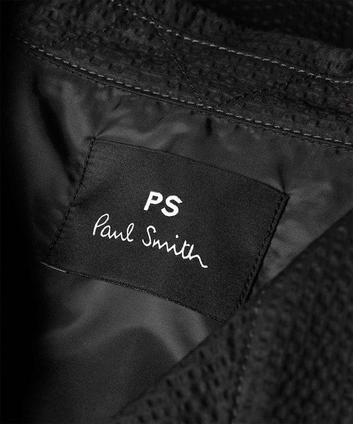 PS Paul Smith(ピーエスポールスミス)の「シャイニーシアサッカー シャツブルゾン / 162110 909Z(ブルゾン・メンズ・ブラック/ネイビー/オフホワイト・XX-LARGE/X-LARGE/LARGE/MEDIUM/SMALL)」の9枚目の写真