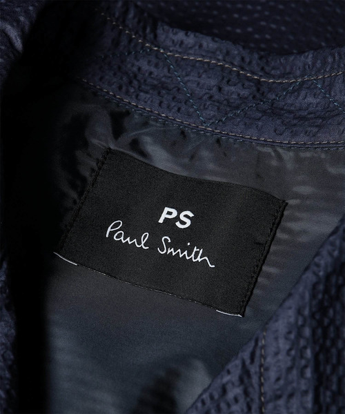 PS Paul Smith(ピーエスポールスミス)の「シャイニーシアサッカー シャツブルゾン / 162110 909Z(ブルゾン・メンズ・ブラック/ネイビー/オフホワイト・XX-LARGE/X-LARGE/LARGE/MEDIUM/SMALL)」の19枚目の写真