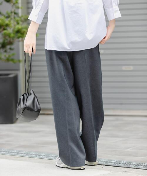 FORK&SPOON(フォークアンドスプーン)の「FORK&SPOON フロントラップパンツ(その他パンツ・レディース・ベージュ/グレー・2/1)」の3枚目の写真