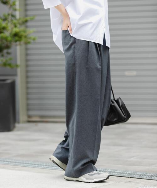 FORK&SPOON(フォークアンドスプーン)の「FORK&SPOON フロントラップパンツ(その他パンツ・レディース・ベージュ/グレー・2/1)」の5枚目の写真