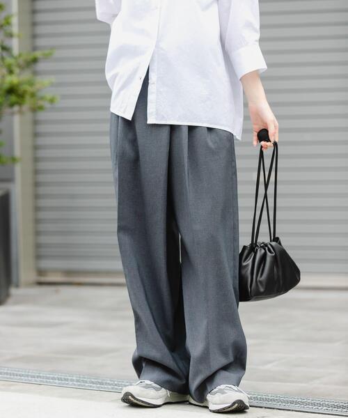 FORK&SPOON(フォークアンドスプーン)の「FORK&SPOON フロントラップパンツ(その他パンツ・レディース・ベージュ/グレー・2/1)」の6枚目の写真