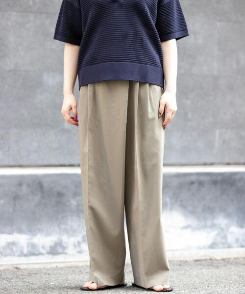 FORK&SPOON(フォークアンドスプーン)の「FORK&SPOON フロントラップパンツ(その他パンツ・レディース・ベージュ/グレー・2/1)」の16枚目の写真