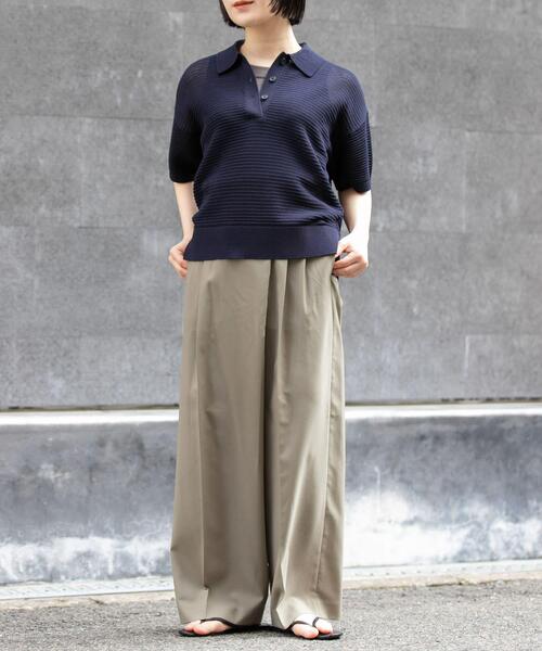 FORK&SPOON(フォークアンドスプーン)の「FORK&SPOON フロントラップパンツ(その他パンツ・レディース・ベージュ/グレー・2/1)」の22枚目の写真