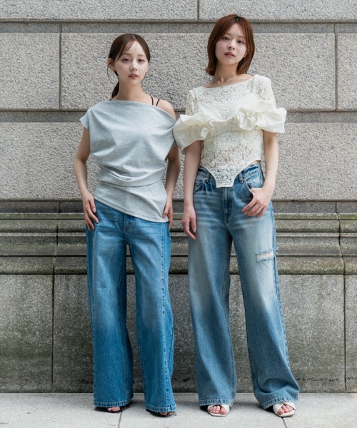 SENEE(セニー)の「lace bodysuit tops(レースボディスーツトップス)(Tシャツ/カットソー・レディース・ブラック/アイボリー・FREE)」の21枚目の写真