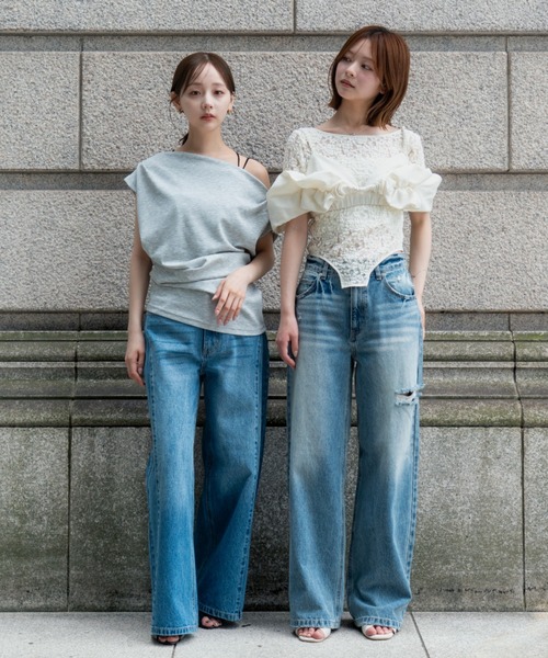 SENEE(セニー)の「lace bodysuit tops(レースボディスーツトップス)(Tシャツ/カットソー・レディース・ブラック/アイボリー・FREE)」の22枚目の写真