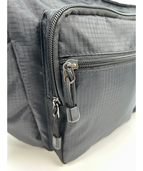 POLOCHAMPS(ポロチャンプス)の「POLOCHAMPS/ポロチャンプス 多機能 横型ショルダーバッグ/B5サイズ対応/リップストップ(ショルダーバッグ・メンズ・ブラック/グレー・FREE)」の21枚目の写真
