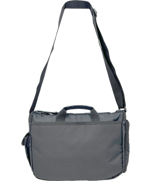 POLOCHAMPS(ポロチャンプス)の「POLOCHAMPS/ポロチャンプス 多機能 横型ショルダーバッグ/B5サイズ対応/リップストップ(ショルダーバッグ・メンズ・ブラック/グレー・FREE)」の7枚目の写真
