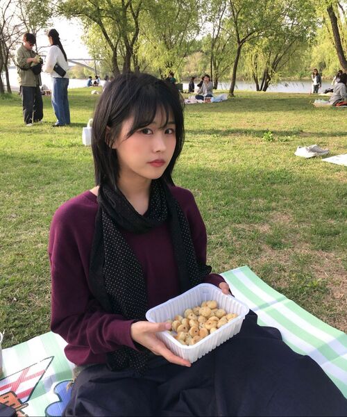 LEVAR（レバー）の「All-day Cotton V-neck Knit - Plum（ニット/セーター・レディース・その他・FREE）」の5枚目の写真