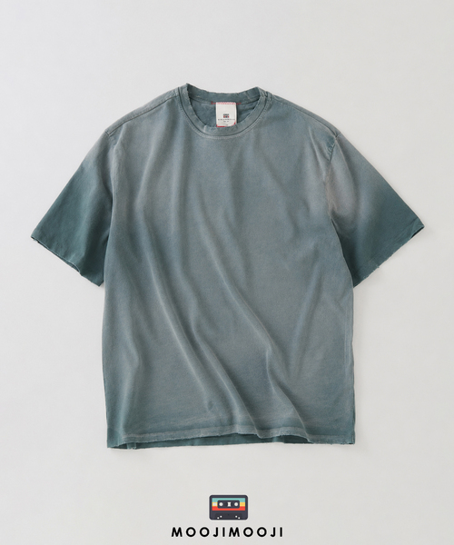JOURNAL STANDARD(ジャーナルスタンダード)の「MOOJI MOOJI / ム―ジ ム―ジ オーバーサイズ エイジド クロップ Tシャツ(Tシャツ/カットソー・メンズ・パープル/ホワイト系その他/ブラック/エメラルドブルー/レッド・LARGE/MEDIUM)」の3枚目の写真