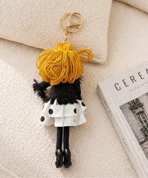 ハンドメイド❋ドールチャーム ＆くまチャーム❋バッグチャーム お人形 バッグチャーム ドール バッグチャーム」に該当するレディース