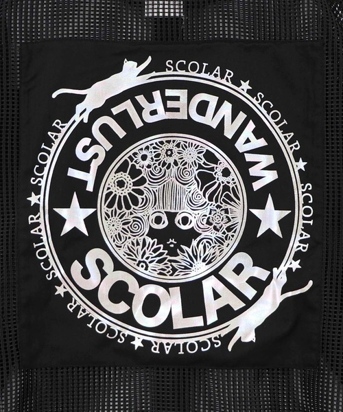 ScoLar(スカラー)の「162616:アップリケ付きメッシュレースシアーブルゾン(ブルゾン・レディース・オフホワイト/ブラック・M)」の17枚目の写真