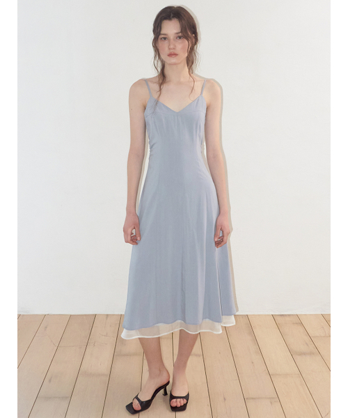 ETMON（エトモン）の「Slip Layered Hem Dress, Sky Blue（ワンピース・レディース・その他・MEDIUM/SMALL）」の6枚目の写真