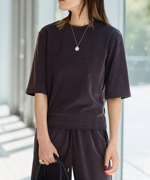 IENA LA BOUCLE(イエナラブークル)の「《追加》IENA LA BOUCLE Cupra mix Tシャツ(Tシャツ/カットソー・レディース・ブラウン/ブラック・FREE)」の14枚目の写真