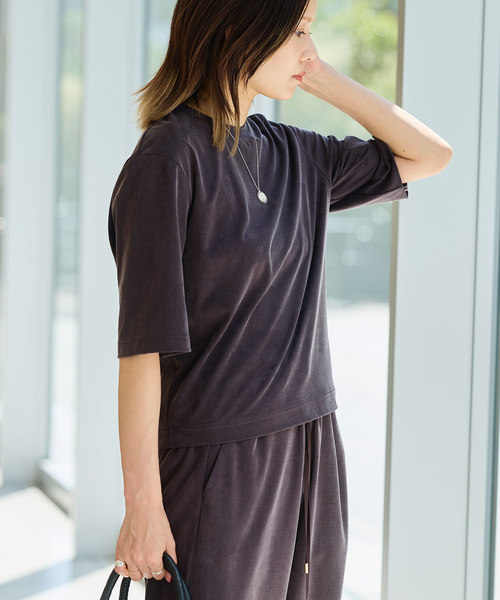 IENA LA BOUCLE(イエナラブークル)の「《追加》IENA LA BOUCLE Cupra mix Tシャツ(Tシャツ/カットソー・レディース・ブラウン/ブラック・FREE)」の17枚目の写真