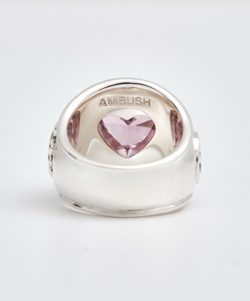 AMBUSH(アンブッシュ)の「【AMBUSH/アンブッシュ】 HEART CLASS RING(リング・メンズ・ピンク/クリア・M/S/XS)」の5枚目の写真